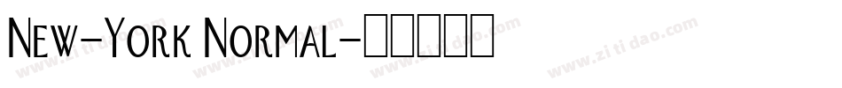 New-York Normal字体转换